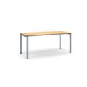 Stůl PRIMO SQUARE se šedostříbrnou podnoží 1800 x 800 x 750 mm, buk