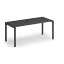Stůl SQUARE 1800 x 800 x 750, grafit + stolní zásuvka TYP IV, černá