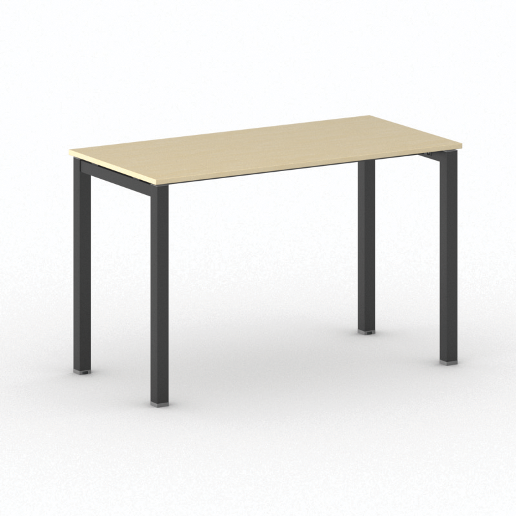 Stůl PRIMO SQUARE s černou podnoží 1200 x 800 x 750 mm