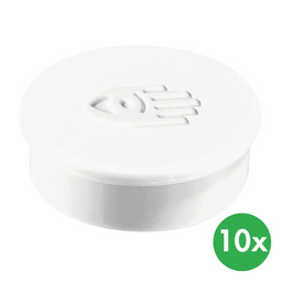 Super magnesy 35 mm, 10 szt., białe