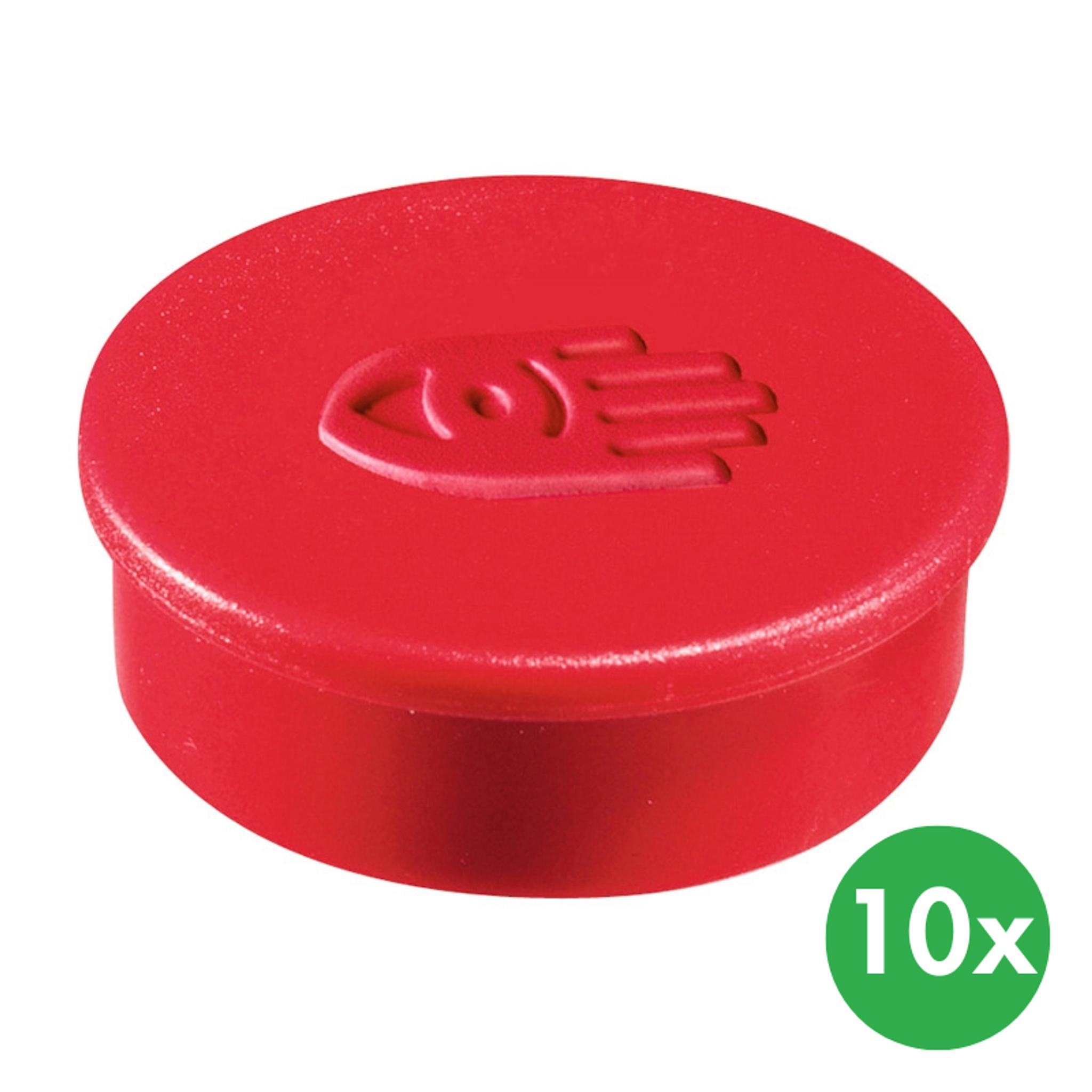 Supermagnete 35 mm, 10 Stück, rot