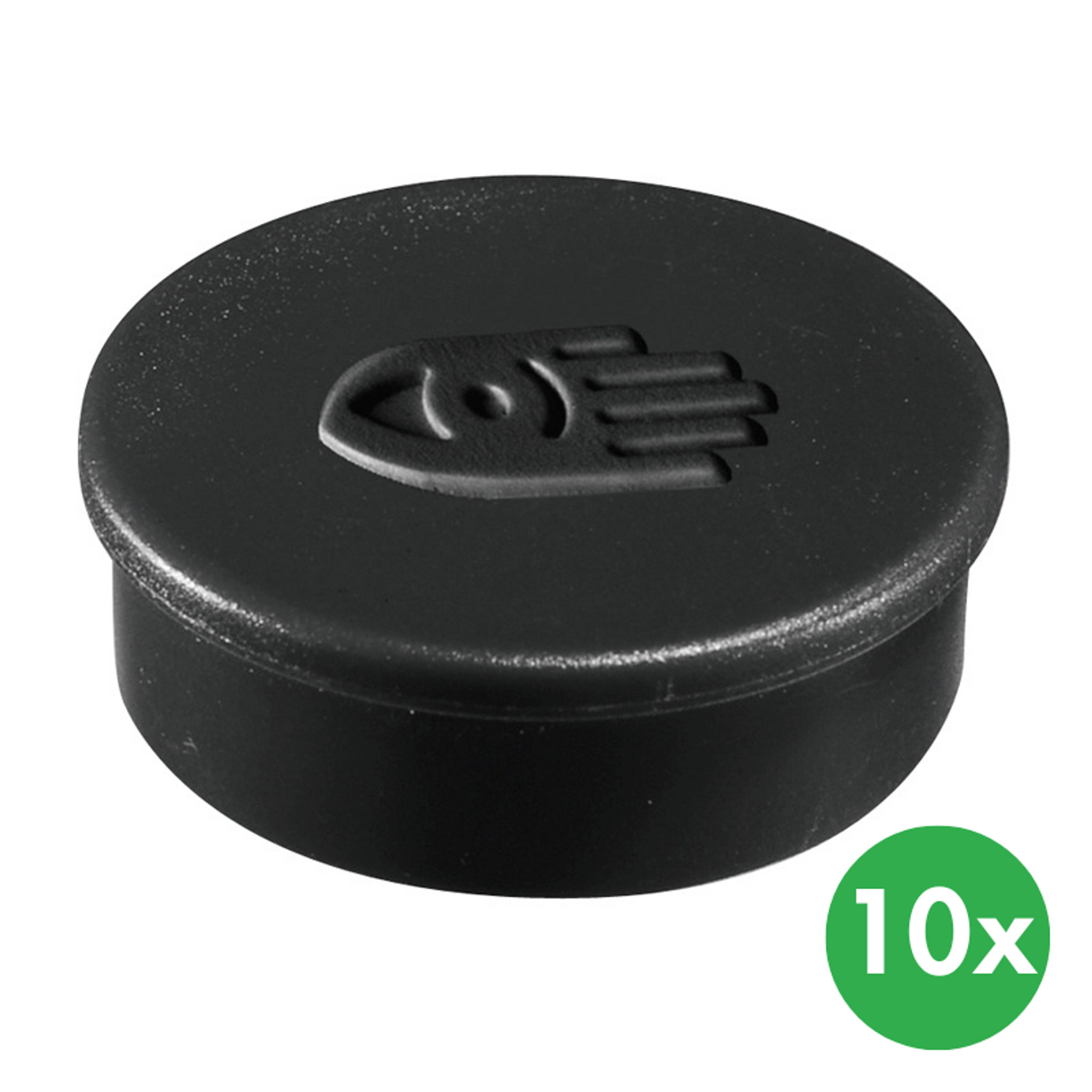 Supermagnete 35 mm, 10 Stück, Schwarz