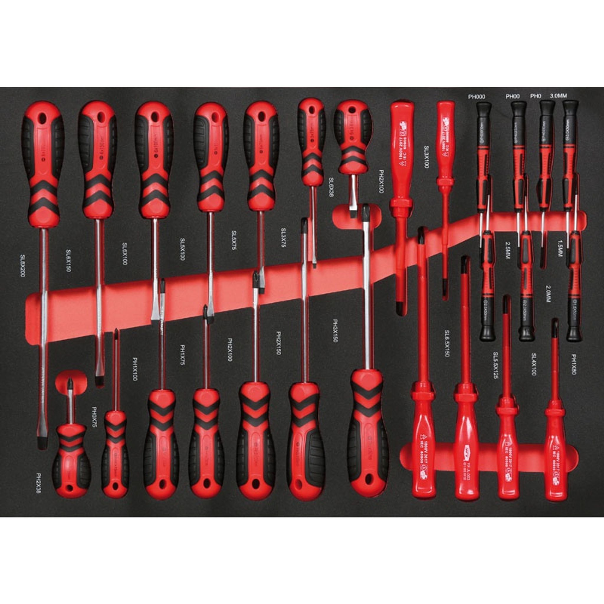 Súprava náradia pre vozíky G2, chróm vanádium, 27 ks