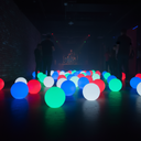 Svítící LED koule 30 cm – 6 RGB + 3 bílé