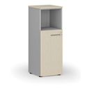 Szafa biurowa kombinowana PRIMO GRAY, 400 x 420 x 1087 mm, szary/brzoza