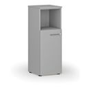 Szafa biurowa kombinowana PRIMO GRAY, 400 x 420 x 1087 mm, szary