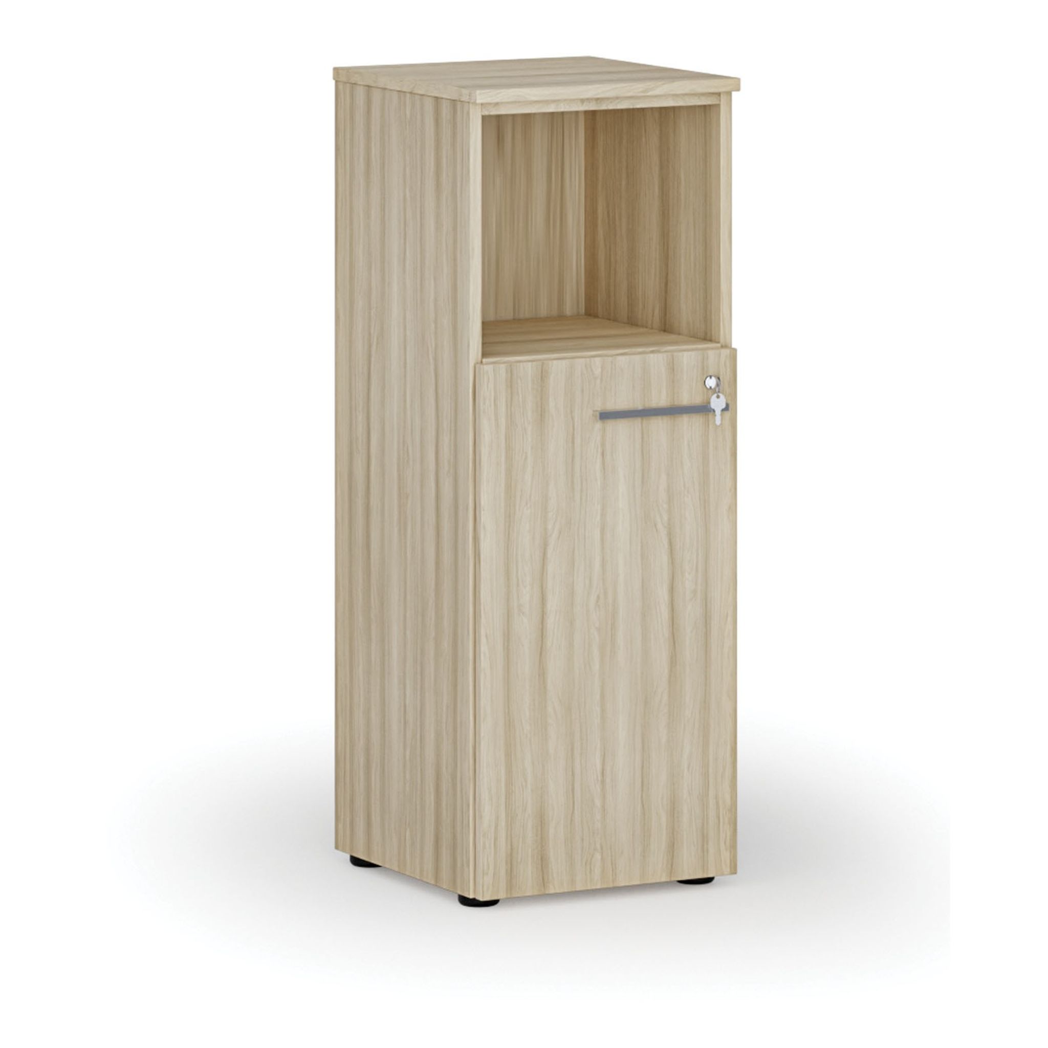 Szafa biurowa kombinowana PRIMO WOOD, 400 x 420 x 1087 mm, dąb naturalny