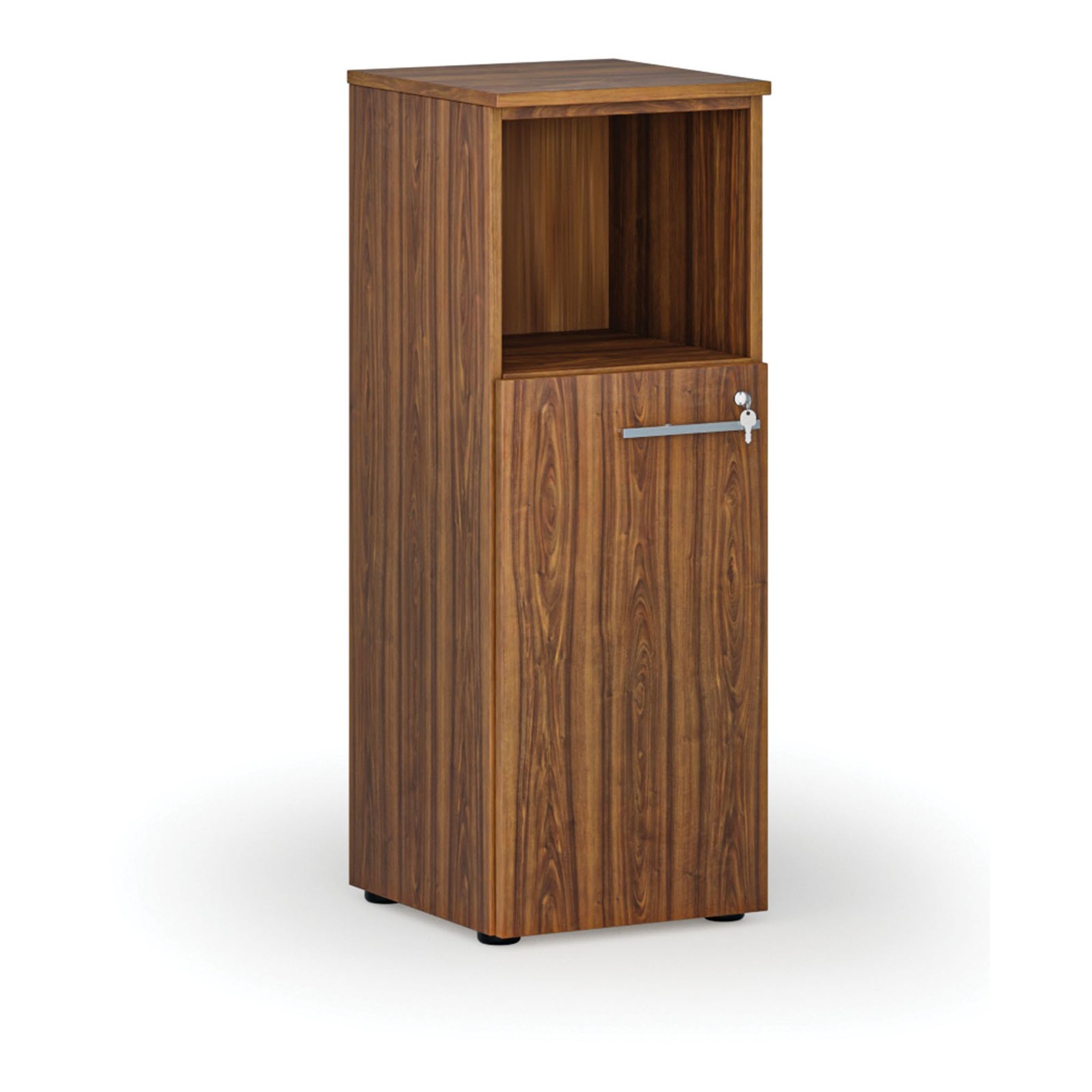Szafa biurowa kombinowana PRIMO WOOD, 400 x 420 x 1087 mm, orzech