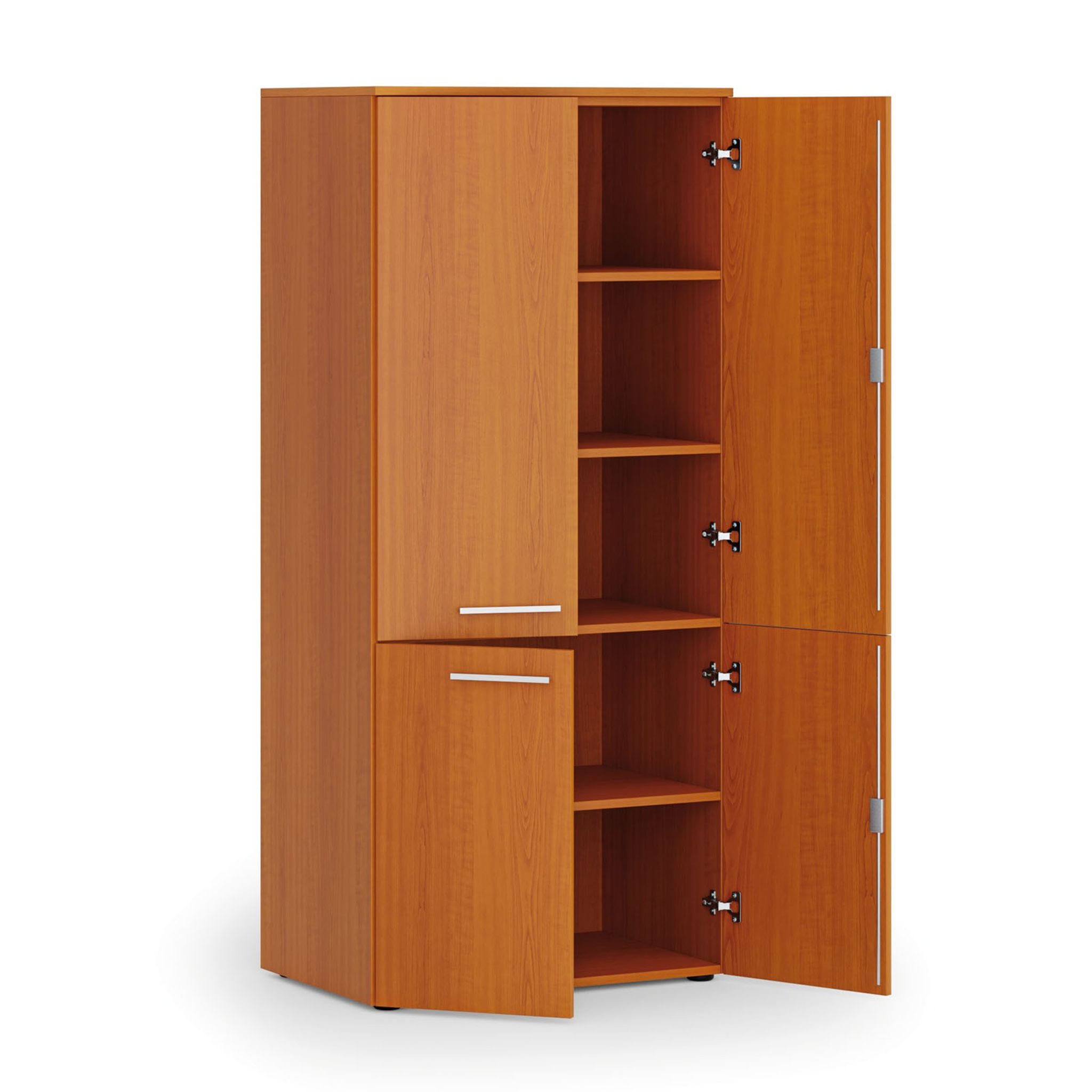 Szafa biurowa pół-drzwi PRIMO WOOD, 800 x 500 x 1781 mm, czereśnia