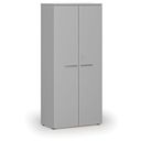 Szafa biurowa z drzwiami PRIMO GRAY, 800 x 420 x 1781 mm, szary