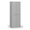 Szafa biurowa z drzwiami PRIMO GRAY, 800 x 420 x 2128 mm, szary