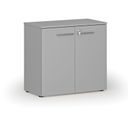 Szafa biurowa z drzwiami PRIMO GRAY, 800 x 420 x 740 mm, szary