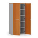 Szafa biurowa z drzwiami PRIMO GRAY, 800 x 500 x 1781 mm, szary/czereśnia