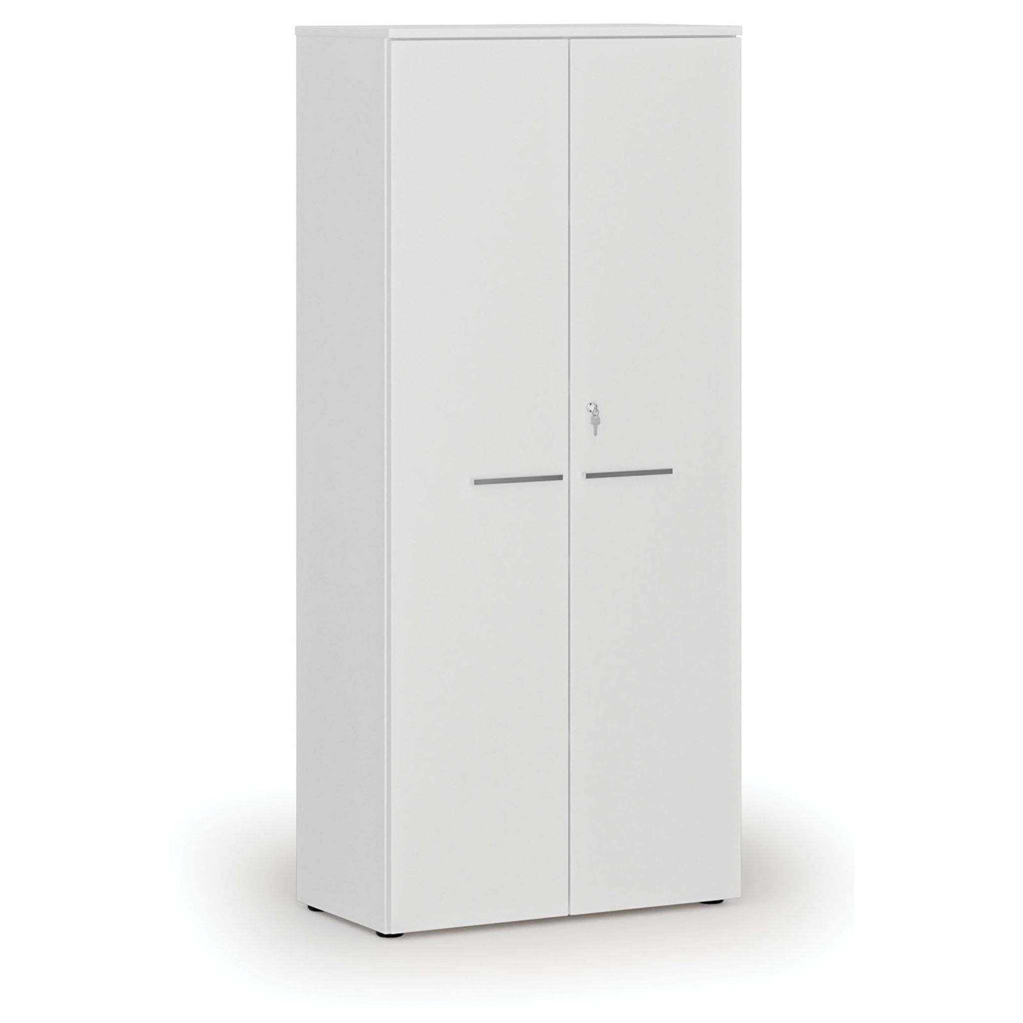 Szafa biurowa z drzwiami PRIMO WHITE, 800 x 420 x 1781 mm, biały