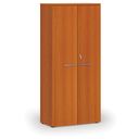 Szafa biurowa z drzwiami PRIMO WOOD, 800 x 420 x 1781 mm, wiśnia