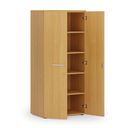 Szafa biurowa z drzwiami PRIMO WOOD, 800 x 500 x 1781 mm, buk