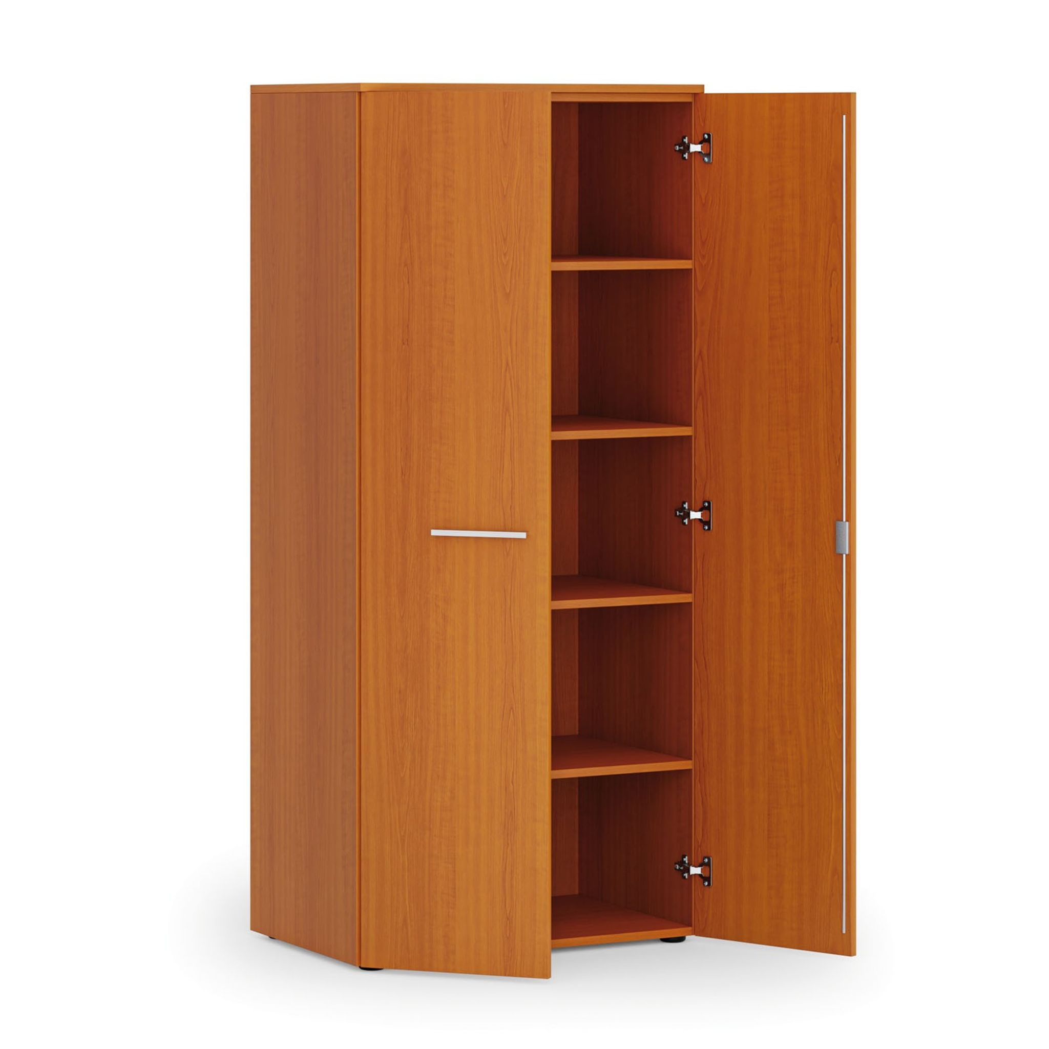Szafa biurowa z drzwiami PRIMO WOOD, 800 x 500 x 1781 mm, czereśnia
