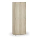 Szafa biurowa z drzwiami przesuwnymi PRIMO WOOD, 2128 x 800 x 420 mm, dąb naturalny