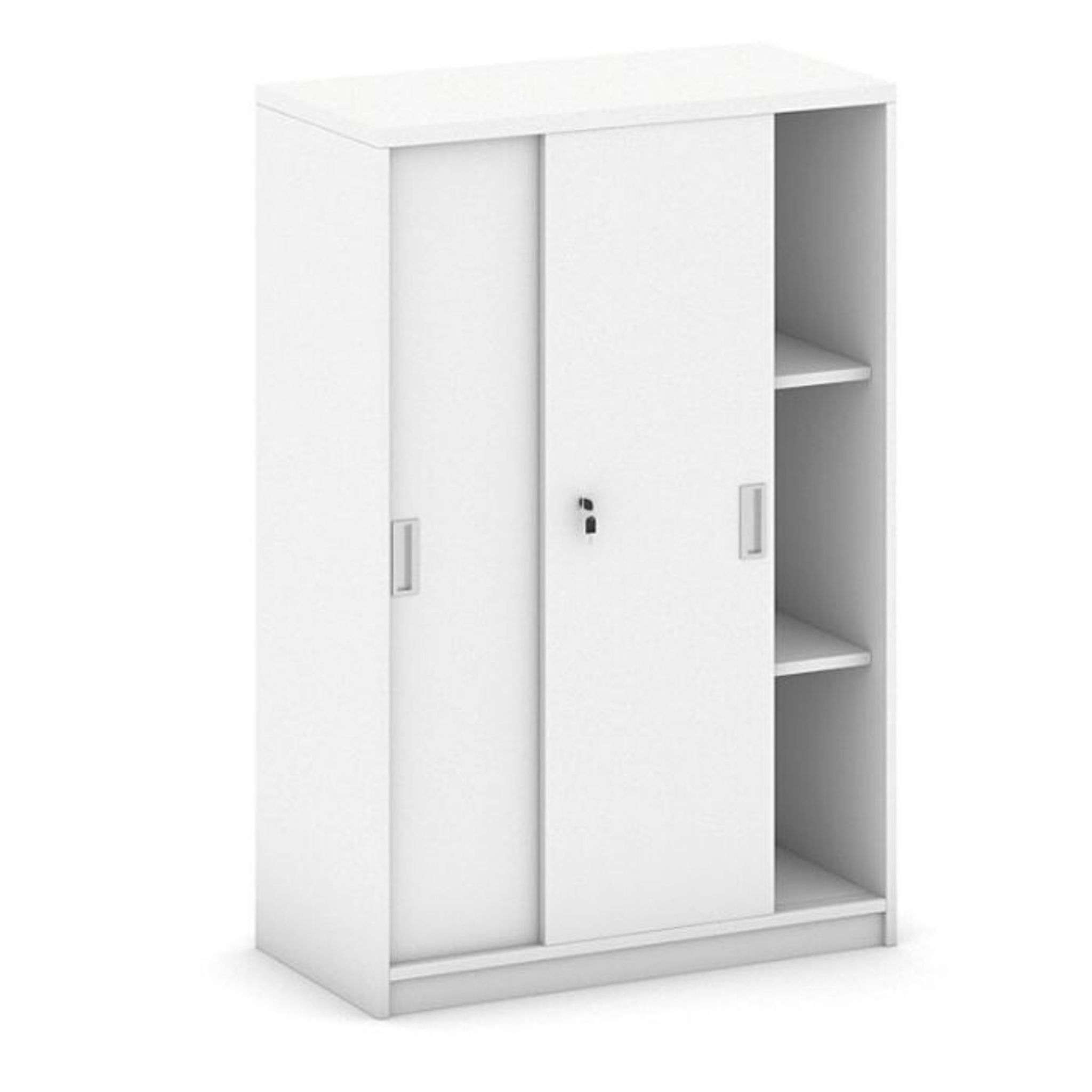 Szafa przesuwna MIRELLI, 800 x 400 x 1200 mm, biały