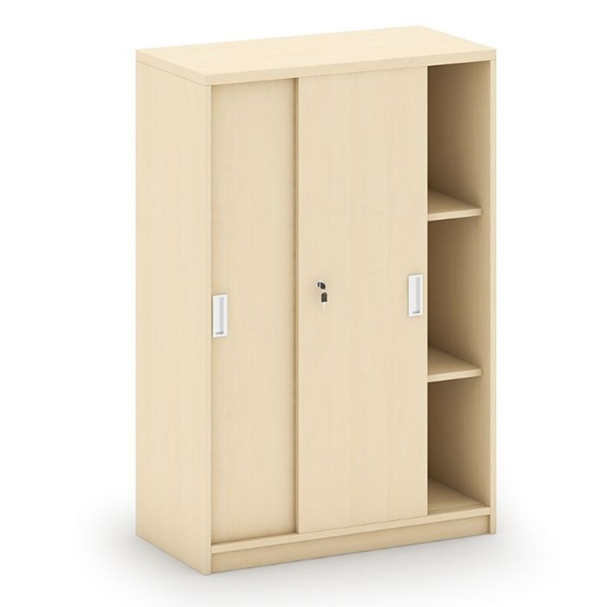Szafa przesuwna MIRELLI, 800 x 400 x 1200 mm, brzoza