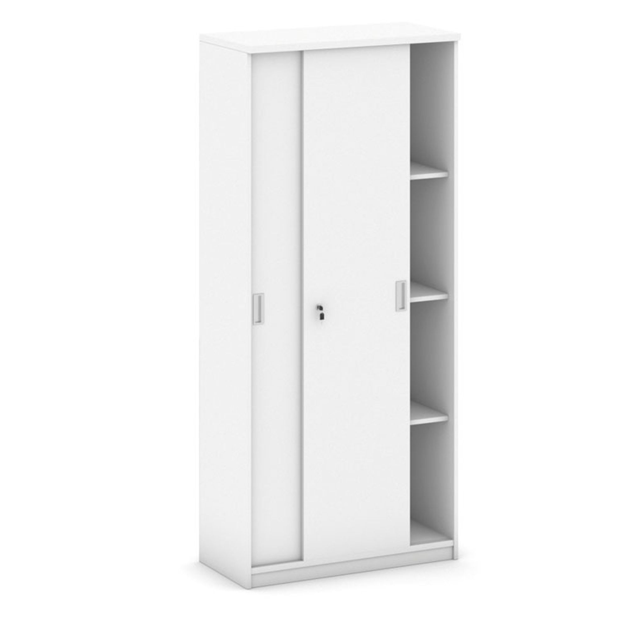 Szafa przesuwna MIRELLI, 800 x 400 x 1800 mm, biały
