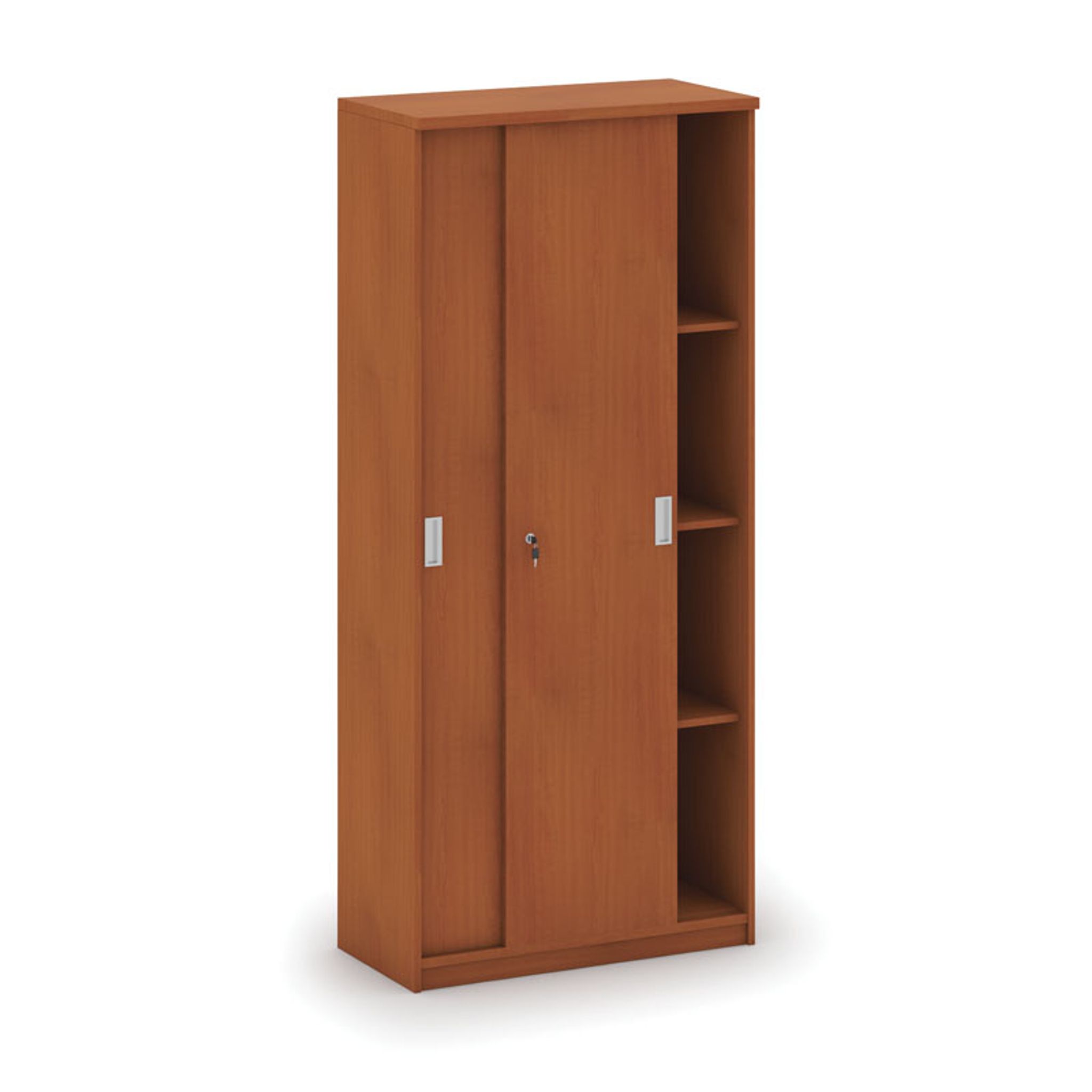 Szafa przesuwna MIRELLI, 800 x 400 x 1800 mm, czereśnia