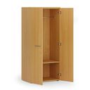 Szafa ubraniowa biurowa PRIMO WOOD, 1 półka, drążek do szafy, 800 x 500 x 1781 mm, buk