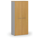 Szafa ubraniowa z wysuwem PRIMO GRAY, 800 x 420 x 1781 mm, szary/buk