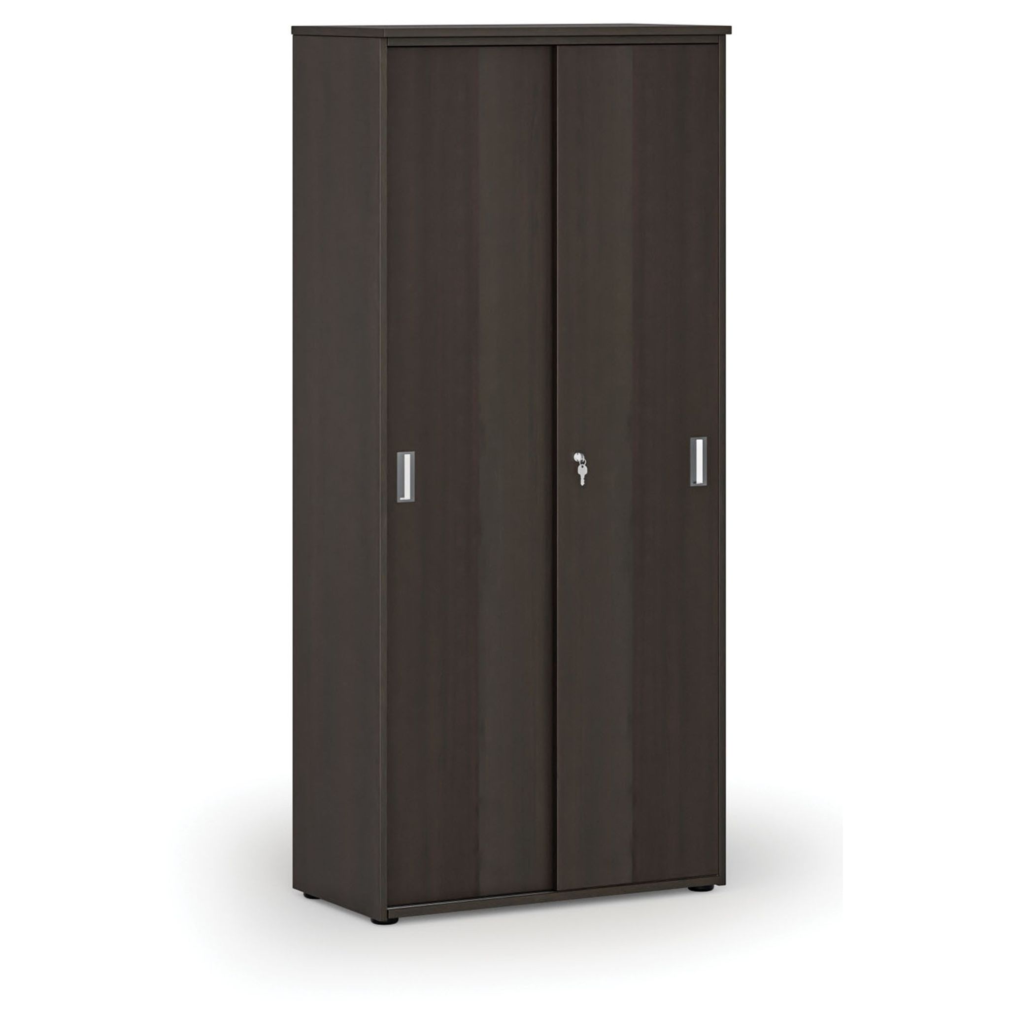Szafa z drzwiami przesuwnymi PRIMO WOOD, 800 x 420 x 1781 mm, wenge