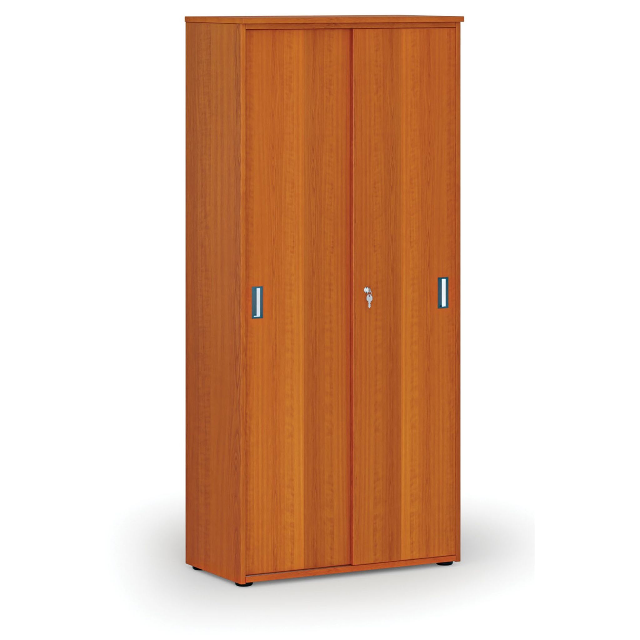 Szafa z drzwiami przesuwnymi PRIMO WOOD, 800 x 420 x 1781 mm, wiśnia