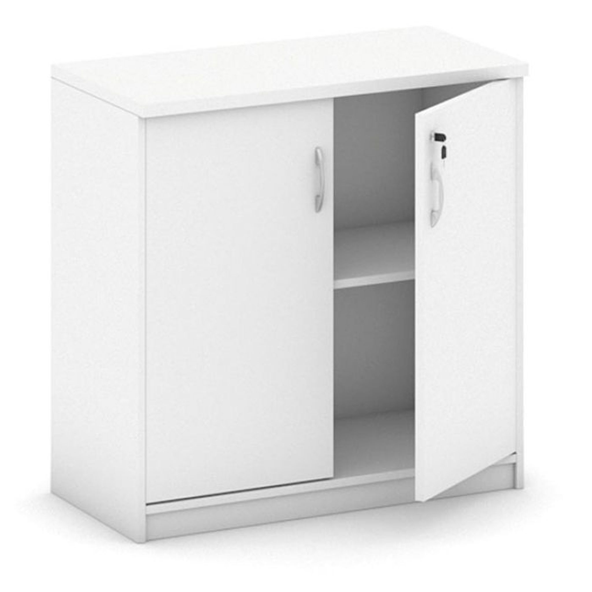 Szafka biurowa MIRELLI, 800 x 400 x 800 mm, biały