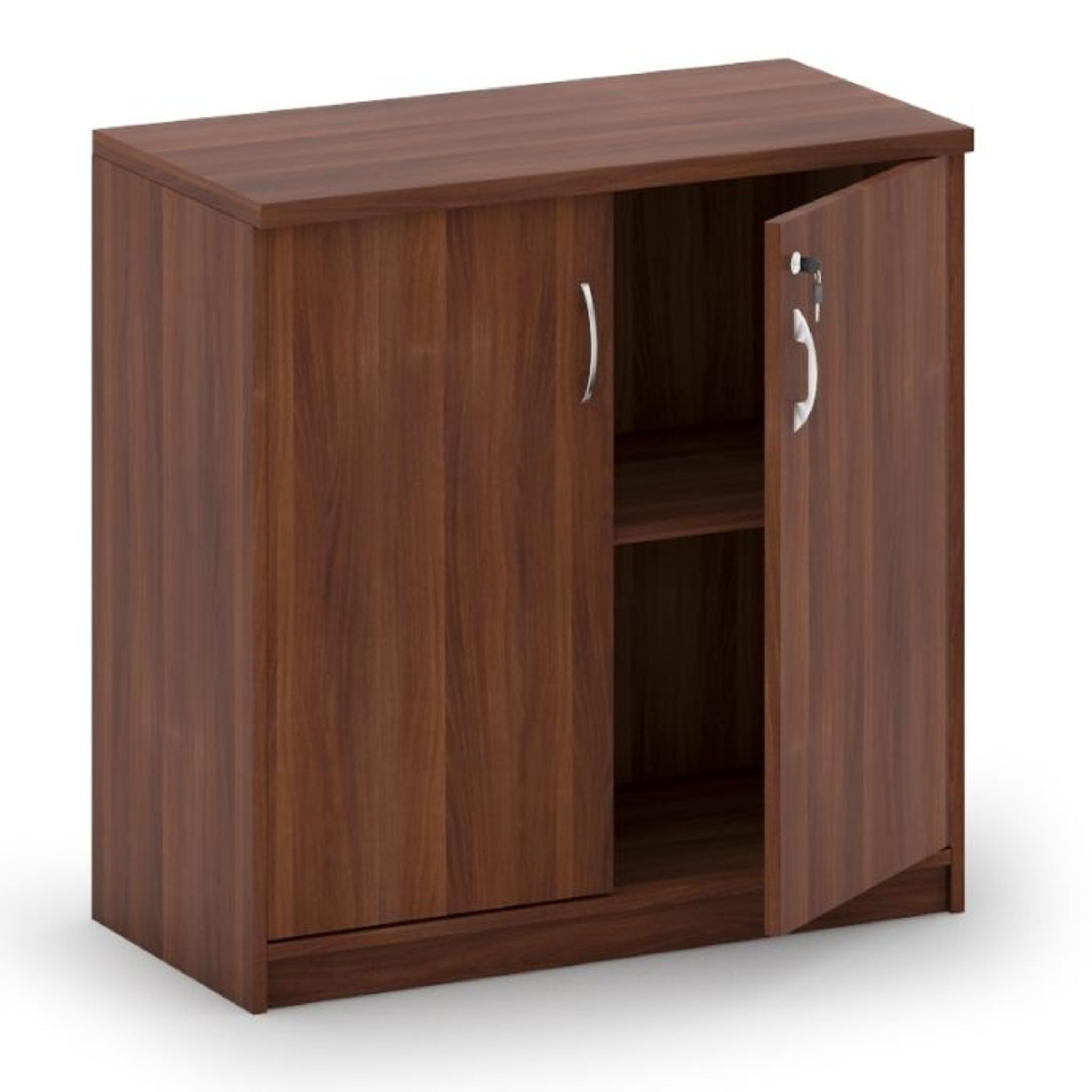 Szafka biurowa MIRELLI, 800 x 400 x 800 mm, orzech