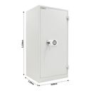 Szafka pancerna na dokumenty, zamek elektroniczny, 1220 x 600 x 520 mm, 223 l