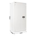 Szafka pancerna na dokumenty, zamek elektroniczny, 1950 x 930 x 520 mm, 605 l