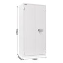 Szafka pancerna na dokumenty, zamek mechaniczny, 1950 x 930 x 520 mm, 605 l