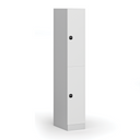 Szafka skrytkowa, 2 schowki, 1850 x 300 x 500 mm, zamek RFID, drzwi laminowane, biała