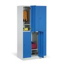 Szafka skrytkowa, 6 schowków, 1850 x 900 x 500 mm, zamek RFID, drzwi laminowane, buk