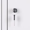 Szafka skrytkowa S2, 10 schowków, 1820 x 760 x 500 mm, demontaż, zamek cylindryczny, drzwi szare