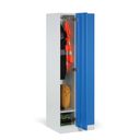 Szafka ubraniowa, 2-drzwiowa, 1850 x 600 x 500 mm, zamek RFID, drzwi laminowane, biała