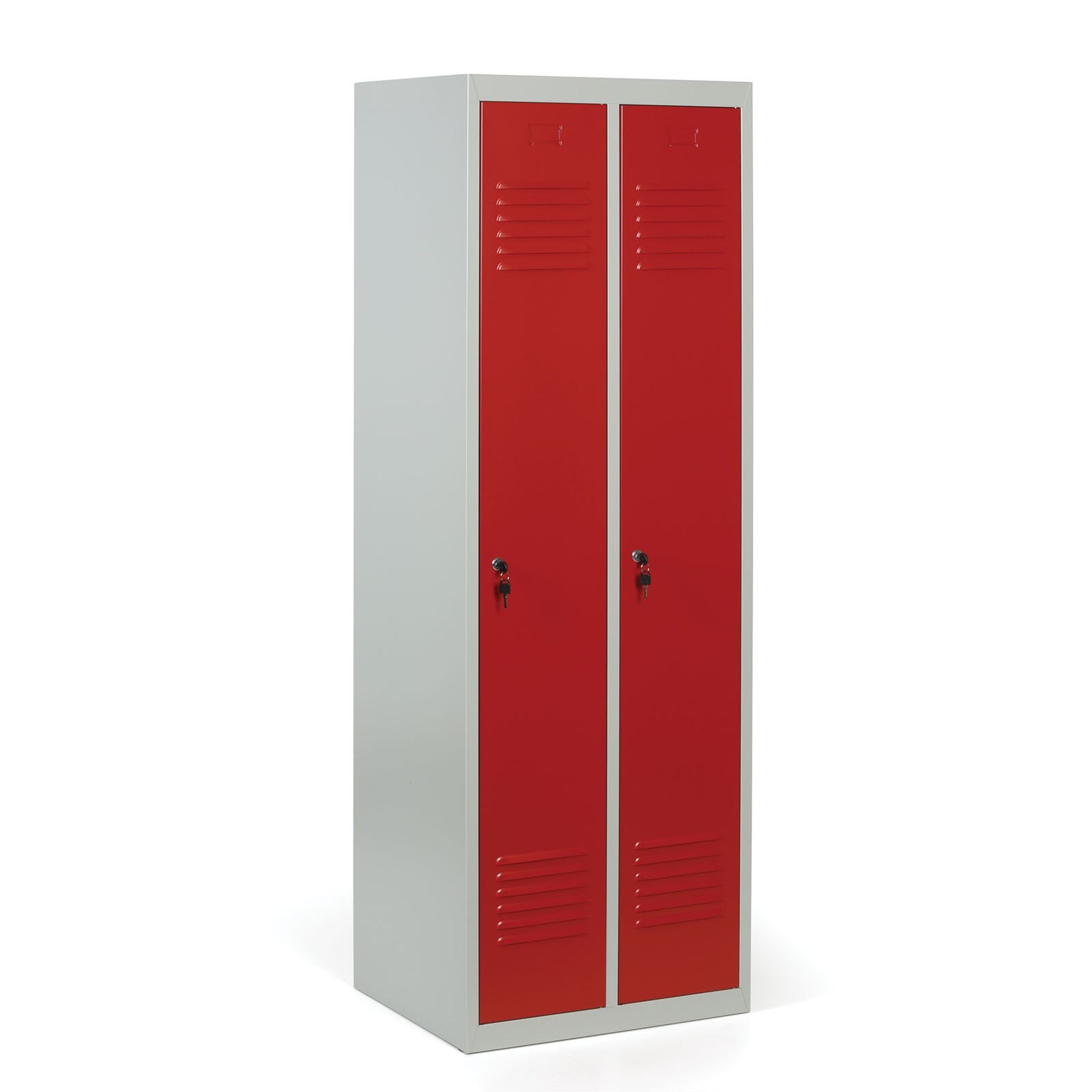 Szafka ubraniowa ECONOMIC, 2-drzwiowa, 1800 x 600 x 500 mm, demontaż, zamek cylindryczny