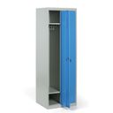 Szafka ubraniowa ECONOMIC, 2-drzwiowa, 1800 x 600 x 500 mm, demontaż, zamek cylindryczny, drzwi niebieskie