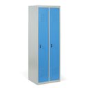 Szafka ubraniowa ECONOMIC, 2-drzwiowa, 1800 x 600 x 500 mm, demontaż, zamek cylindryczny, drzwi niebieskie