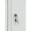 Szafka ubraniowa Z, 2-drzwiowa, 1920 x 400 x 500 mm, demontaż, zamek cylindryczny, drzwi szare