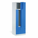 Szafka ubraniowa Z, 4-drzwiowa, 1850 x 600 x 500 mm, zamek cylindryczny, drzwi beżowe