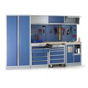 Szafka warsztatowa do blatu EXPERT, 4 szuflady, 680 x 455 x 910 mm, niebieski