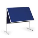 Tablica informacyjno-moderacyjna, 1200 x 1500 mm, tekstylna, niebieska, składana