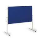Tablica informacyjno-moderacyjna, 1200 x 1500 mm, tekstylna, niebieska, składana