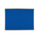 Tablica tekstylna ekoTAB w aluminiowej ramie, 900 x 600 mm, niebieska