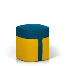 Taburet WAYLON, modro-žlutá