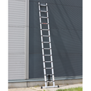 Teleskopický hliníkový rebrík, 3,8 m, 13 priečok